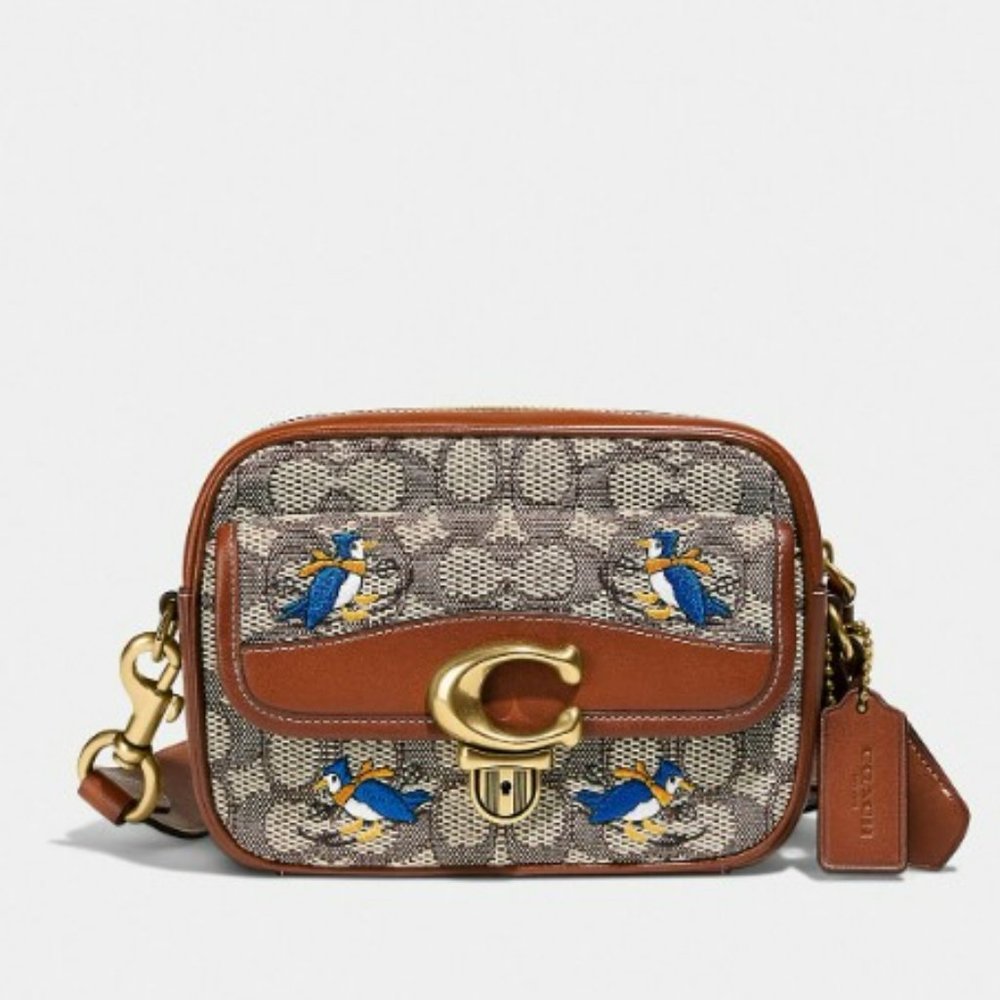 Coach Studio 18 in Signature Textile Jacquard with Creatures (bird)